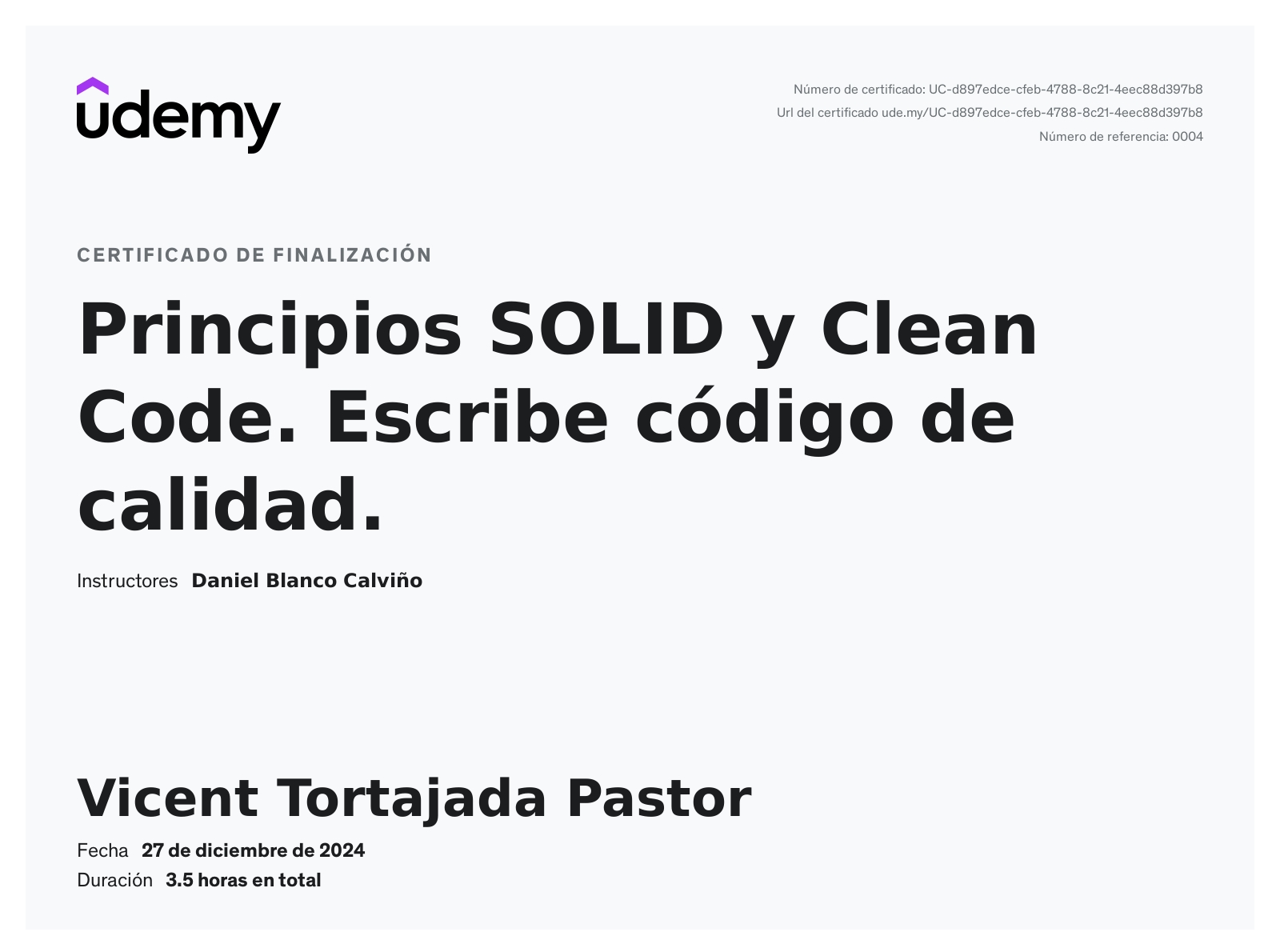 Imagen de Principios SOLID y Clean Code. Escribe código de calidad